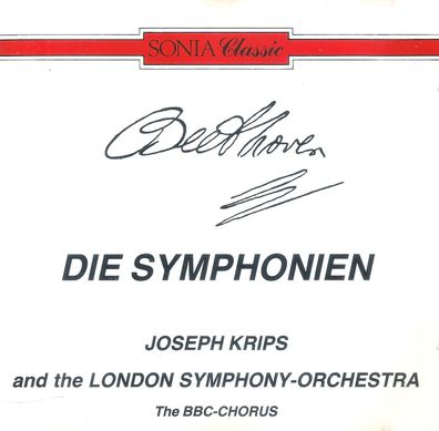 CD: Joseph Krips and The London Symphony Orchestra: Beethoven - Symphonie Nr. 1 + 2
