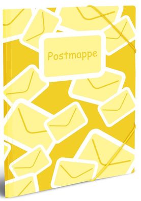 HERMA 7129 Postmappe mit Gummizug DIN A4 PP gelb(P)