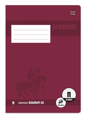 Staufen® 734010316 Heft Premium LIN "n" - A5, 16 Blatt, Notensystem