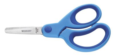 Westcott E-2158100 Schere Kids Softgrip, Kunststoffgriff in blau, asymmetrisch, ...