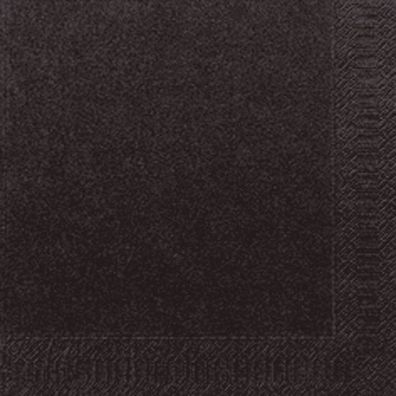 Duni 150327/ Servietten 3lagig Tissue Uni schwarz, 33 x 33 cm, 20 Stück