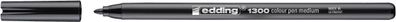 Edding 1300-001 Fasermaler color pen ca. 3 mm schwarz