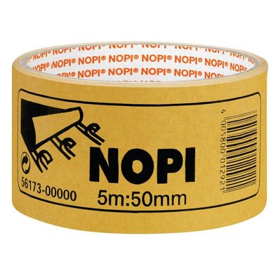 NOPI 56173-00000-01 Fix doppelseitiges Klebeband braun 50,0 mm x 5,0 m 1 Rolle