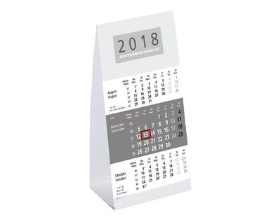 3-Monats-Tischkalender 980 - 9,5 x 19,5 cm, 3 Monate / 1 Seite