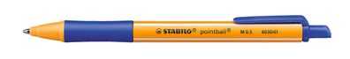 Stabilo® 6030/41 Kugelschreiber pointball® Druckmechanik 0,5 mm blau