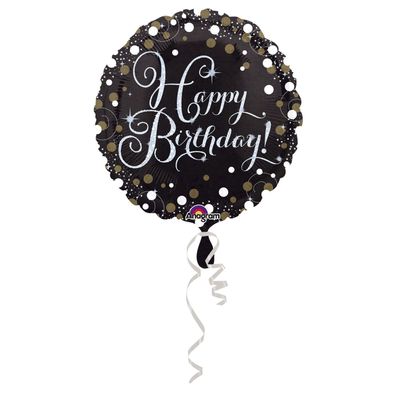 amscan® 3406201 Folienballon Sparkling Birthday -Ø 45 cm