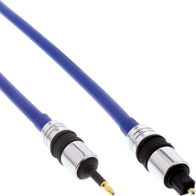 InLine® 89913P OPTO Audiokabel, Premium, 3,5mm Stecker an Toslink Stecker, 3m