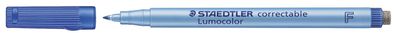 Staedtler 305 F-3 correctable Folienstift Lumocolor blau 0,6 mm(S)