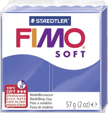 FIMO 8020-33 Modelliermasse FIMO soft brillant blau(P)