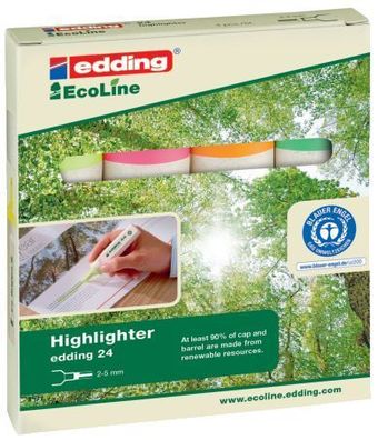 Edding 4-24-4 Textmarker Highlighter EcoLine nachfüllbar sortiert