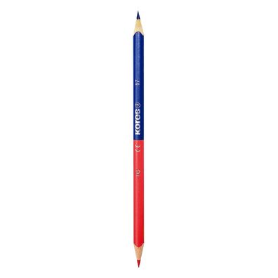 Kores BB94871 Dreikant-Lehrerbuntstift TWIN blau / rot