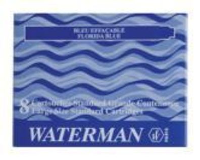 Waterman S0110860 Tintenpatronen floridablau Standard-Großraum 8 Patronen(S)