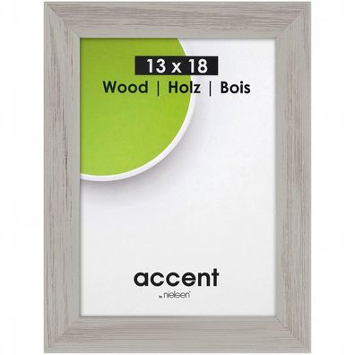 Accent 9732001 Holz Bilderrahmen Magic 13x18 cm Grau