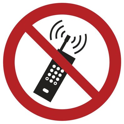 neutral 090-2345-086 Verbotsaufkleber - Handy benutzen verboten
