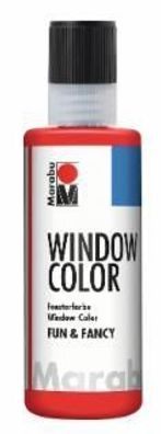 Marabu 0406 04 031 Window Color fun&fancy, Kirschrot 031, 80 ml