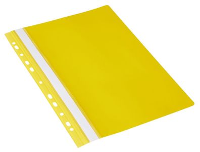 DONAU 1704001-11 Schnellhefter - A4, Multilochung, PVC, gelb