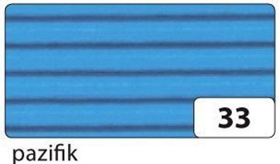 Folia 741033 Bastelwellpappe - 50 x 70 cm, pazifikblau