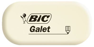 BiC® 927866 Radierer GALET synthetischer Kautschuk 28 x 13 x 58 mm