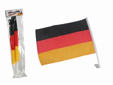 00/0800 Autofahne "Deutschlandflagge" - 45 x 30 cm, 2 Stück