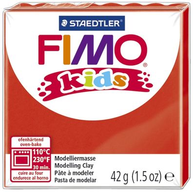 FIMO kids Modelliermasse, ofenh„rtend, rot, 42 g