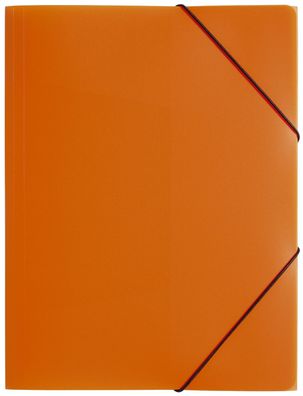 Pagna® 21613-09 Gummizugmappe Lucy Colours - A4, PP, orange transluzent