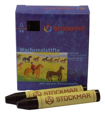 Stockmar 330-15 Wachsmalstifte - schwarz - 12 Stifte