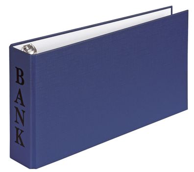 Veloflex® 4168350 Bankordner BANK - A6, 2-D-Ring-Mechanik 30 mm, blau