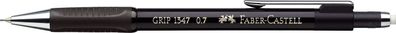 Faber-Castell 134799 Druckbleistift GRIP 1347 - 0,7 mm, B, metallic-schwarz