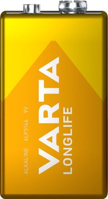 Varta 04122101111 Batterien Longlife - E-Block/6LR61, 9,0 V