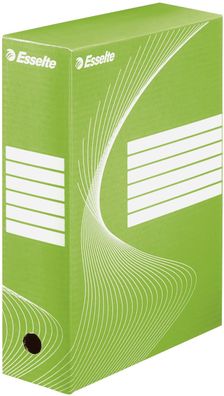 Esselte 128424 Archiv-Schachtel - DIN A4, Rückenbreite 10 cm, grün