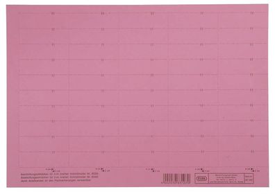 Elba 100552048 vertic® Beschriftungsschild für Registratur, 58 x 18 mm, rot, 50 Stück