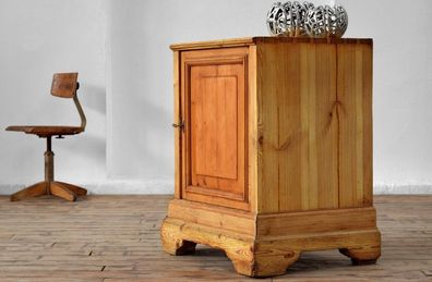 Schrank Gründerzeit Vintage Alt Antik Holz Sideboard Halbschrank Shabby Loft Fabrik