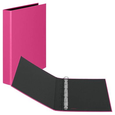 Veloflex 1143671 Basic Ringbuch 4-Ringe pink 3,5 cm DIN A4