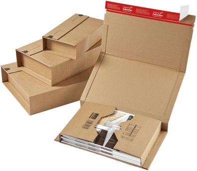 ColomPac® 30000218 Klassische Versandverpackung zum Wickeln 217x155x60 mm (A5), braun