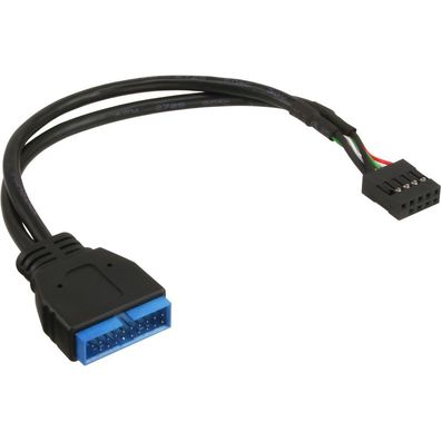 InLine® 33449B InLine® USB 2.0 zu 3.0 Adapterkabel intern, USB 2.0 Mainboard auf ...