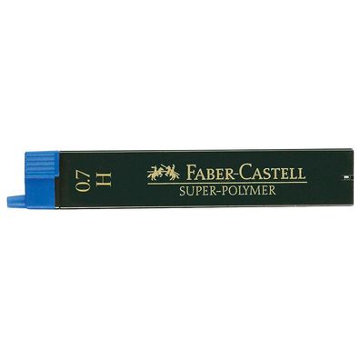 FABER-CASTELL 120711 SUPER-POLYMER Bleistiftminen H 0,7 mm 12er