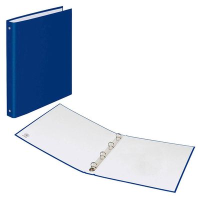 DONAU 3733001F-10 Ringbuch 4-Ringe blau 3,5 cm DIN A4