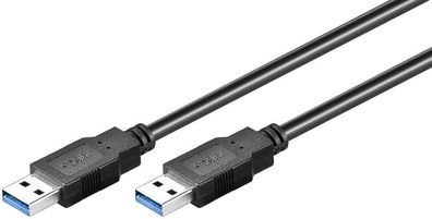 Goobay 95716 USB 3.0 SuperSpeed Kabel, Schwarz, 0.5 m - USB 3.0-Stecker (Typ A) > ...