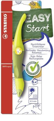 Stabilo® B-46840-3 EASY- ergonomischer Tintenroller, limone/ grün