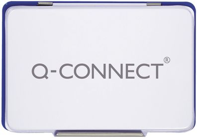 Q-Connect® KF25209 Metall-Stempelkissen Größe 2 - blau