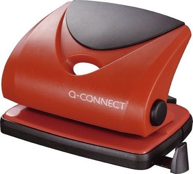 Q-Connect® KF02156 Mittlerer Locher - 20 Blatt, rot
