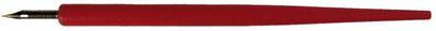 Standardgraph KN-108 Federhalter mit Feder HI-801, Holz, rot