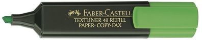 10x FABER Castell 154863 Textmarker Textliner 48 REFILL grü?n