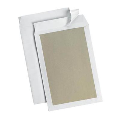 MAILmedia 30002632 10x Papprückwandtaschen DIN B4 ohne Fenster weiß