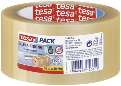 Tesa® 57176-00000-08 Verpackungsklebeband tesapack® Ultra Strong, PVC, 66 m x 50 ...