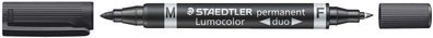Staedtler® 348-9 Permanentmarker Lumocolor® duo - nachfüllbar, 0,6 mm und 1,5 mm, ...