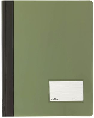 Durable 268005 Schnellhefter Duralux® A4 überbreit transluzente Folie grün(S)