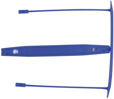 Q-Connect® KF02282 E-Clip Archivbinder - 8 cm, 100 Stück, blau