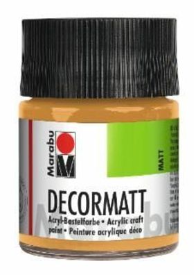 Marabu Acrylfarbe "Decormatt", metallic-gold, 50 ml, im Glas