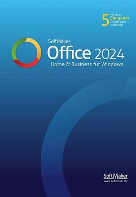 Softmaker Office 2024 - Lizenz für 5 PCs - !! Kein Abo !! - PC Download Version